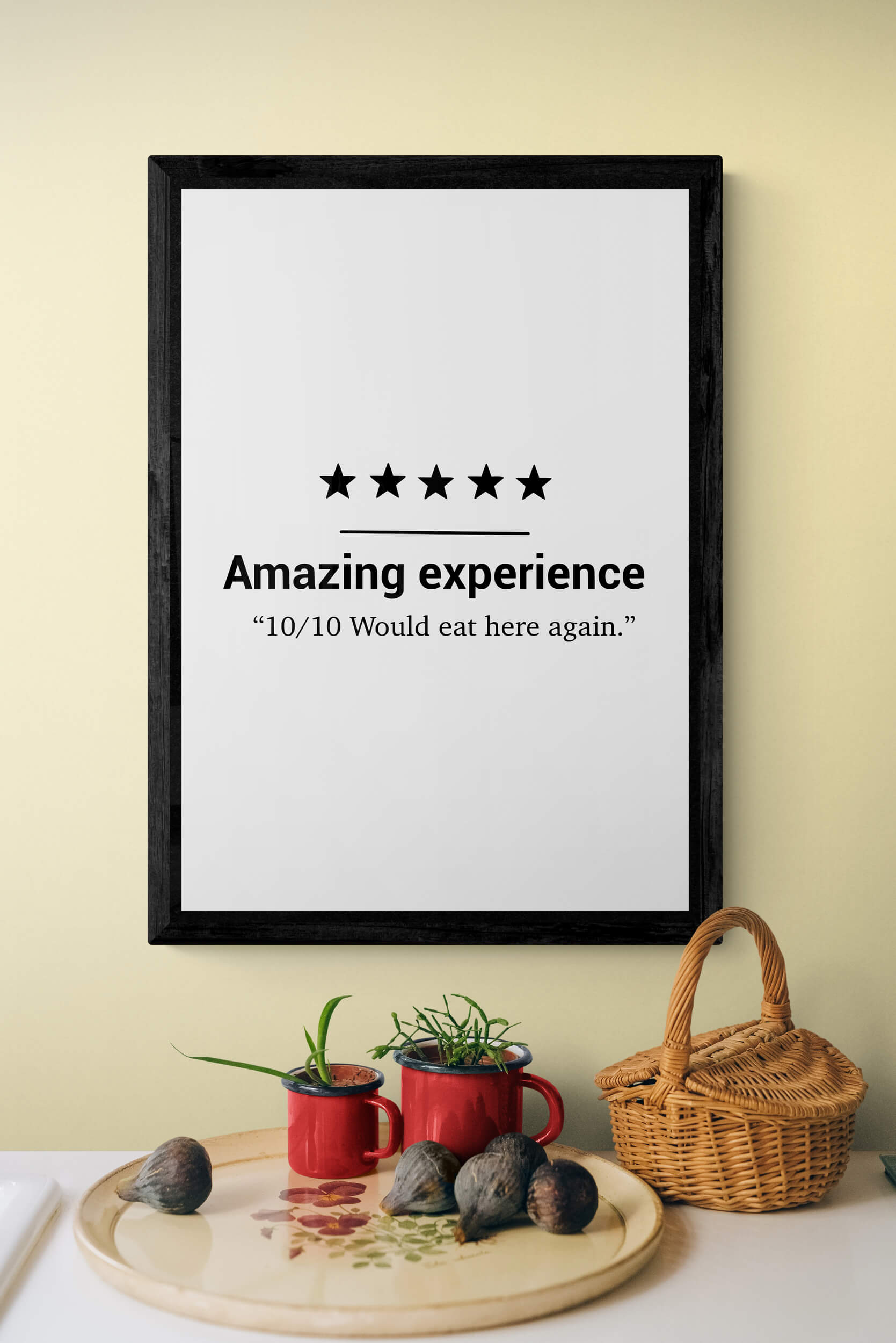 10/10 | Funny Kitchen Wall Decor | Framed Wall Art