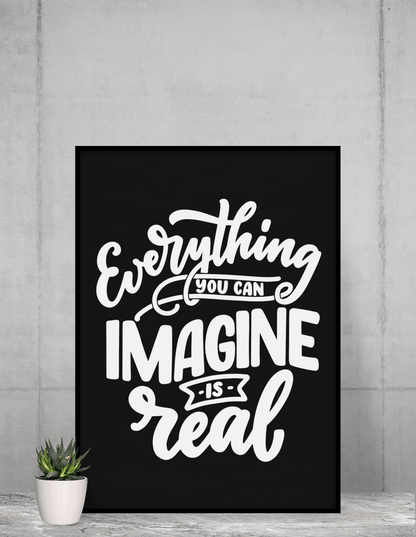 Imagine | Framed Poster for Living Room | Home Decor